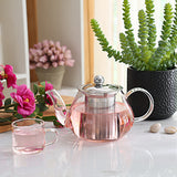 Pretty Glass Teapot with Infuser