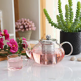 Pretty Glass Teapot with Infuser