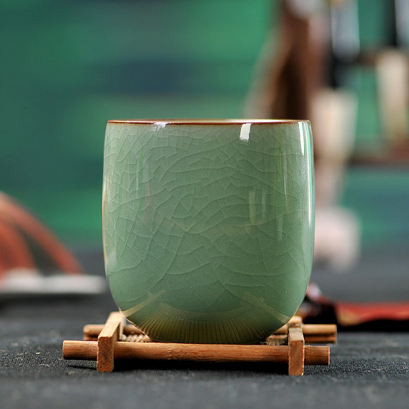 Cracking Retro Celadon Cups
