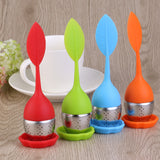 Leaf Shaped Silicone Handle Tea Infuser (4 PCS)