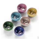 Beautiful Golden Fish Porcelain Cups