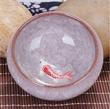 Beautiful Golden Fish Porcelain Cups